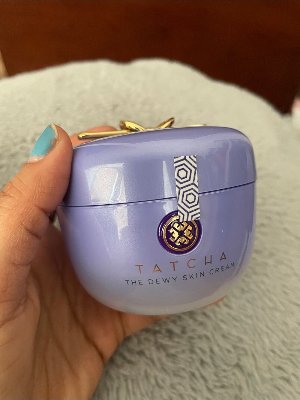 Tatcha Dewy Skin Cream — Lavender Jar with Gold Logo - Picture 5 of 9